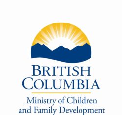 BC ID, Children and Family Development, vertical format, CMYK colour, positive