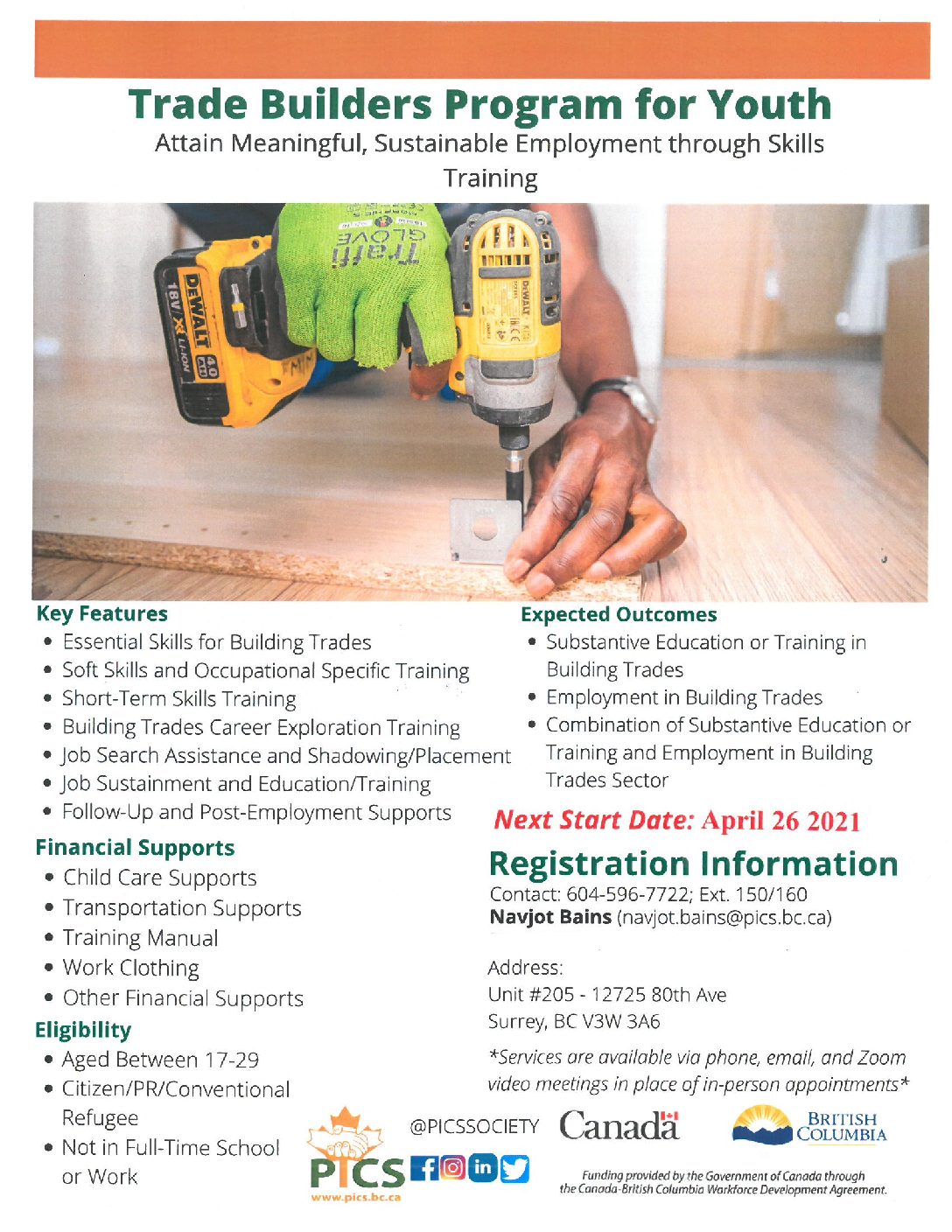 Youth Trade Program Flyer-April 26 2021