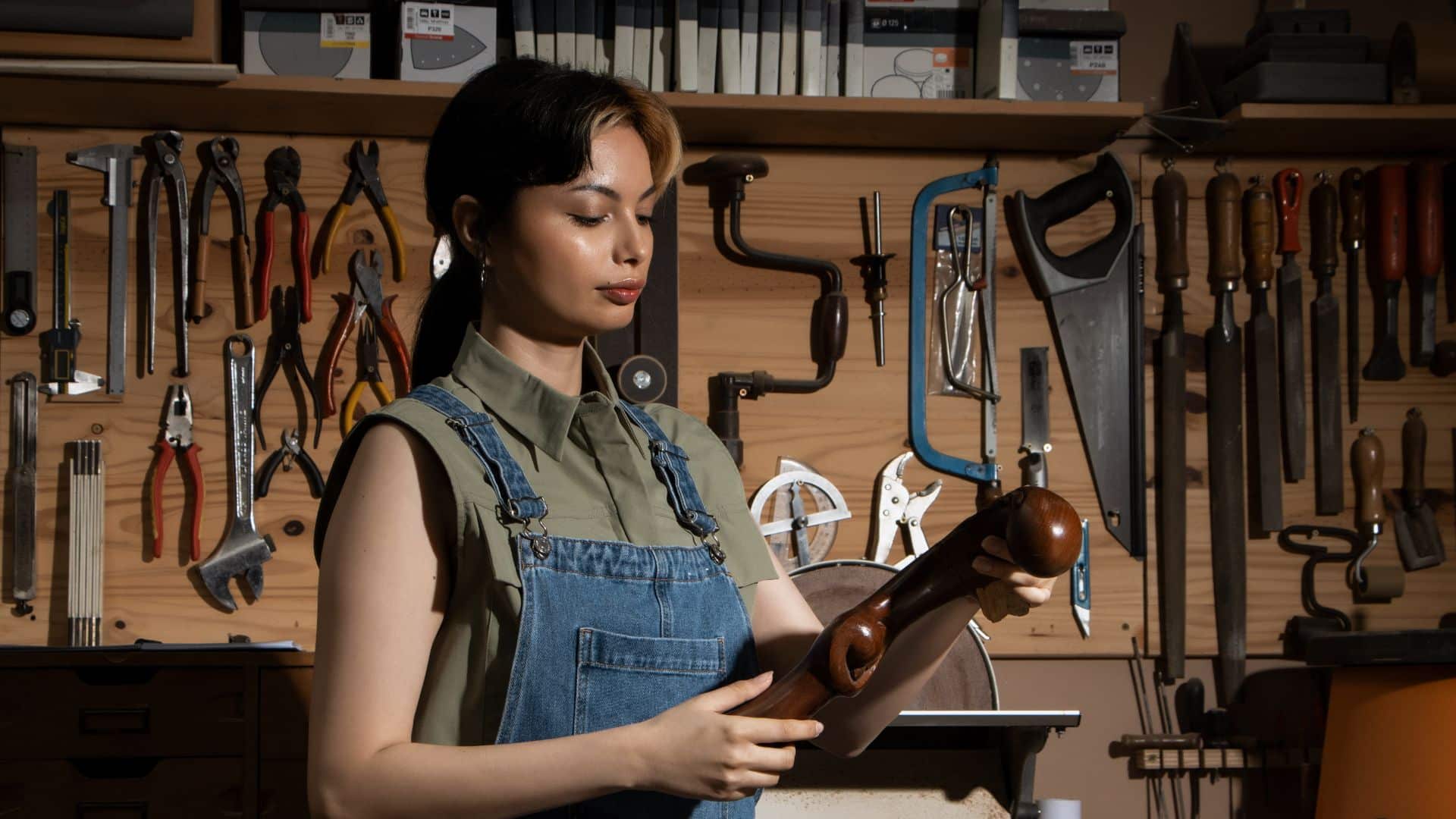 Immigrant women carpenter