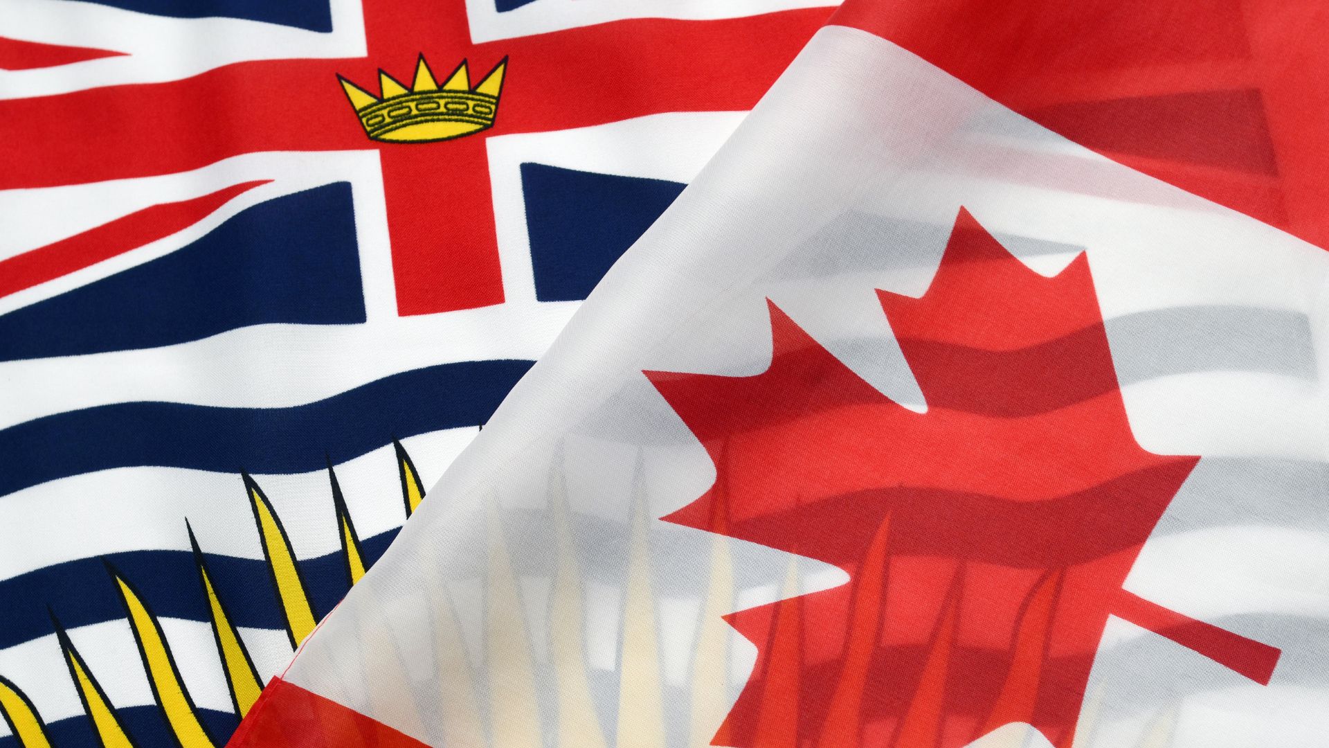 Flag of British Columbia and Canada