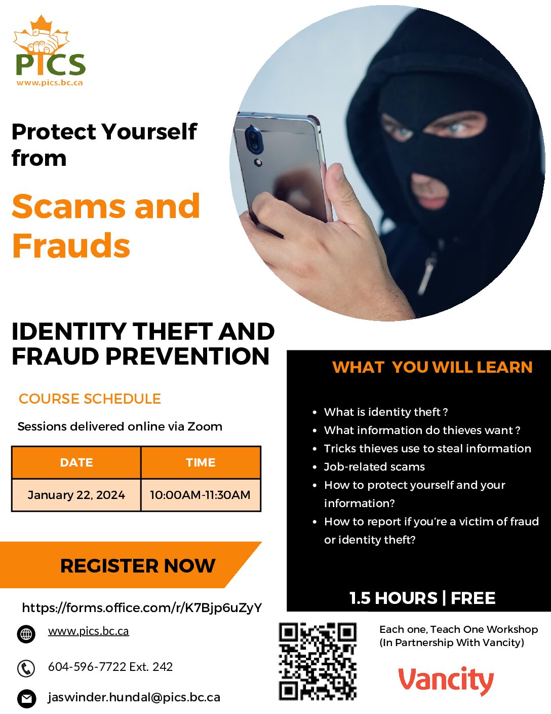 Financial Literacy PICS   Identity Theft January 2024 Pdf 